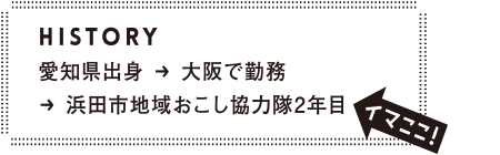 浅見治輝さんのヒストリー